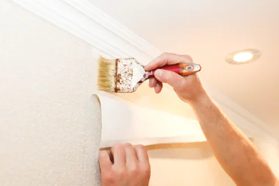 Pose de papier peint à Falck — revêtements muraux et toiles de verre